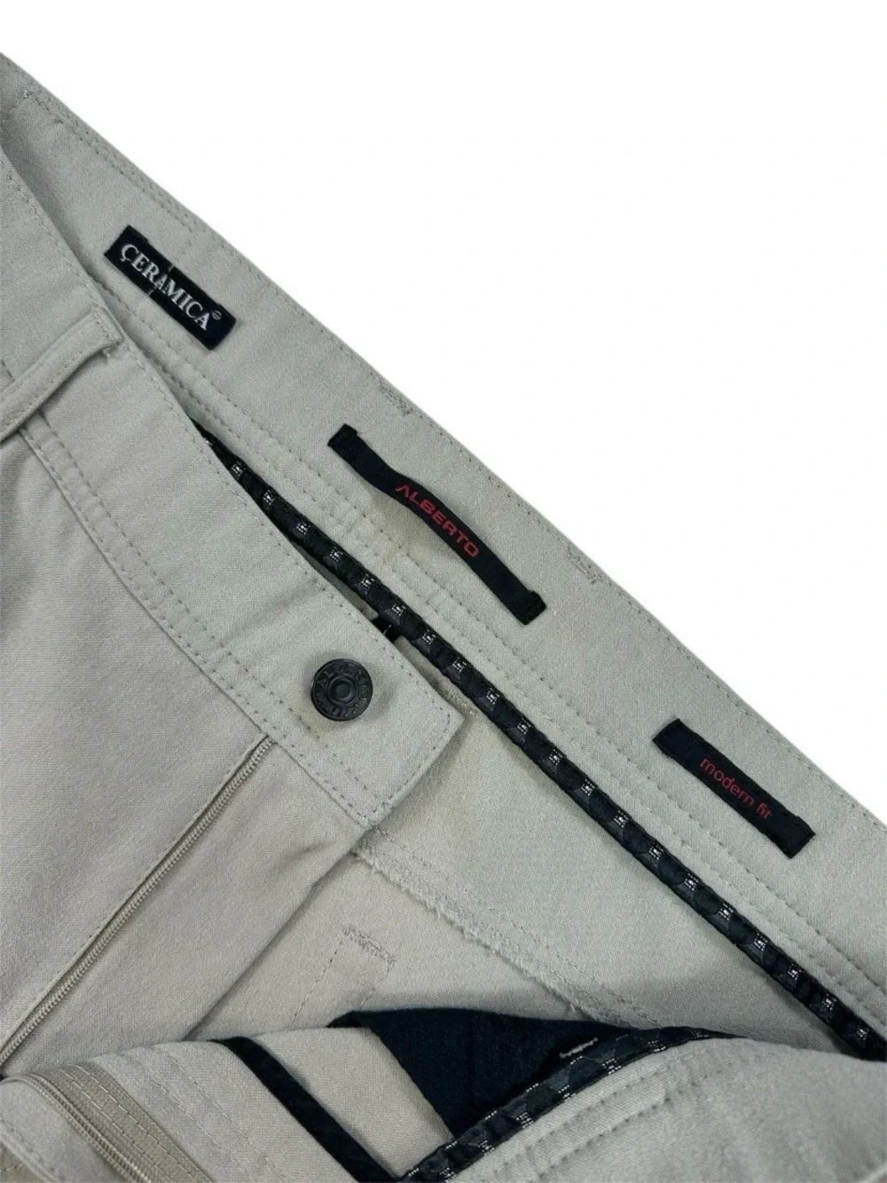 Alberto Ceramica Modern Fit Stretch Chino Pants 38x29